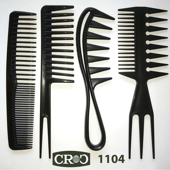 Croc 1104 Şekillendirici Tarak Seti 4Lü - Resim 2
