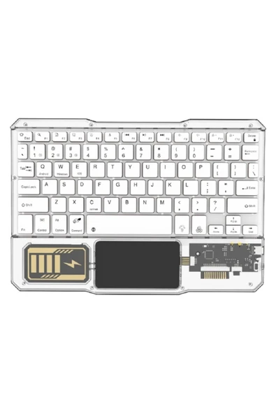 KB-333 RGB Işıklı Cep Telefonu-Tablet-Notebook-PC-IOS Uyumlu Bluetooth Klavye ürün görseli 1