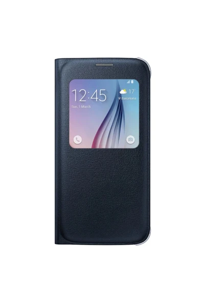 Samsung Galaxy S6 Orjinal Uyku Modlu Pencereli Deri Kılıf ürün görseli 1