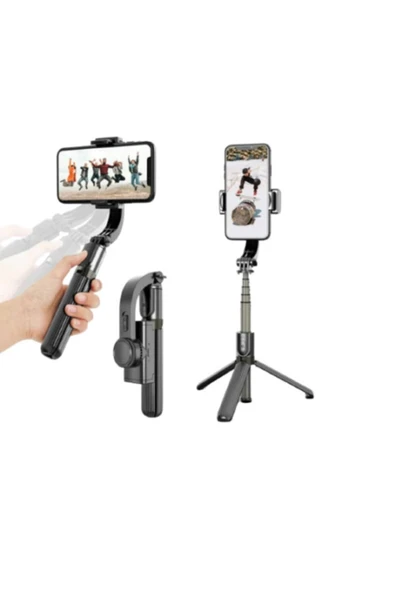 Gimbal L08 Kumandalı 3 Eksen Telefon Kamera Tutucu ürün görseli 1