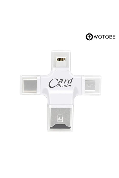 4'ü 1 Arada USB 3.0 SD/TF/CF/MS Uyumlu Bellek Kartı Adaptör Kart Okuyucu ürün görseli 1
