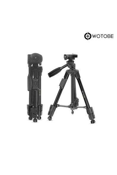 360 Derece Ayarlanabilir Kumandalı 1.25 Metre Profesyonel Kamera Sabitleyici Tripod ürün görseli 1