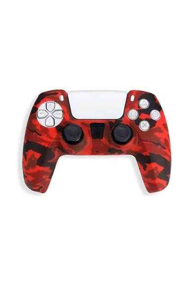 PS5 Dualsense Uyumlu Kamuflaj Desenli Koruyucu Silikon Kılıf + Analog silikon Koruyucu ürün görseli 1
