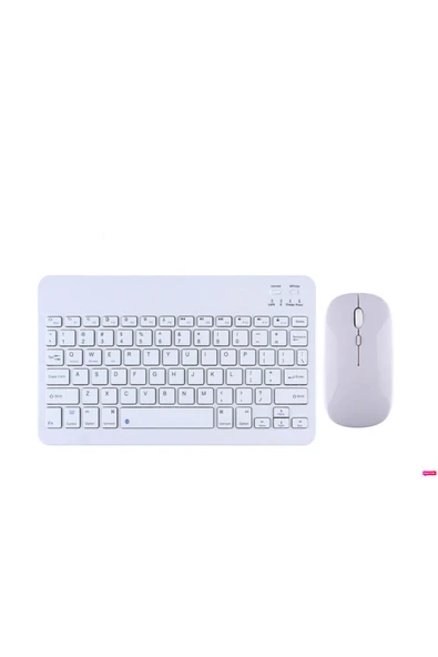 Bluetooth Slim Klavye +mouse Android Ios,windows,tv Ve Tablet Telefon Uumlu Şarjlı Klavye Mouse Set ürün görseli 1