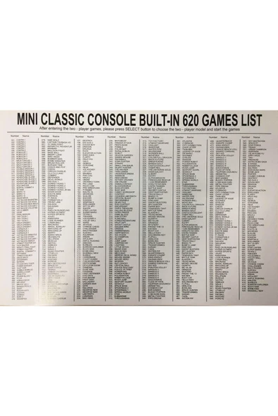 Classic Retro Mini Tv Game Atari 620 Oyunlu - Resim 6