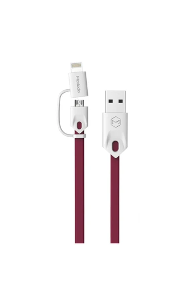 Apple Lightning Micro Usb Akıllı Şarj Data Kablosu - Resim 2