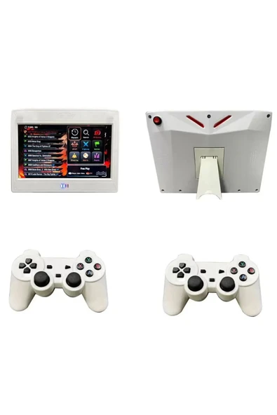 Pandora 10inç HD LCD Ekranlı 20000 Oyunlu Kablosuz Çift Kol Retro Arcade Şarjlı Oyun Konsolu ürün görseli 1