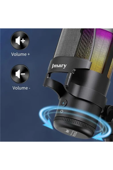 MC-PW13 RGB Led Condenser USB ASMR Stüdyo Mikrofonu - Resim 3
