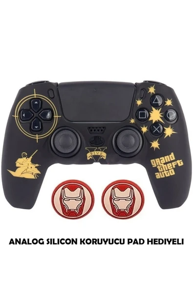 PS5 Dualsense Koruyucu Silikon Kılıf + Analog Silikon Koruyucu ürün görseli 1