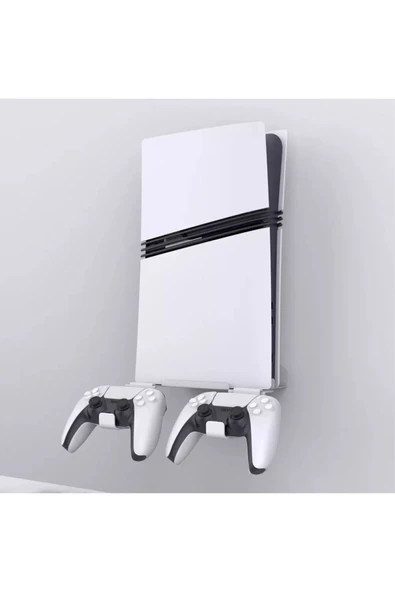 PS5 Pro/PS5 Slim için Kontrol Cihazı  Uyumlu  Kancalı Duvara Monte Stand Tutucu ürün görseli 1