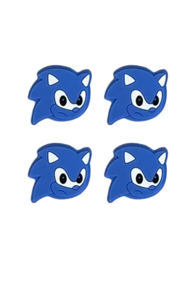 Sonic  PS5/PS4/PS3/Xbox One/One X/One S/Series X/Series S 3D Analog silikon Koruyucu -4 Adet ürün görseli 1