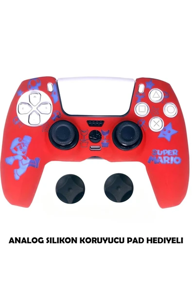 PS5 Dualsense Koruyucu Silikon Kılıf + Analog Silikon Koruyucu ürün görseli 1
