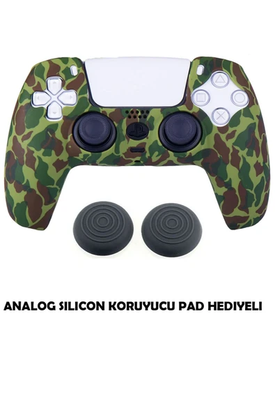 PS5 Dualsense Koruyucu Silikon Kılıf + Analog Silikon Koruyucu ürün görseli 1