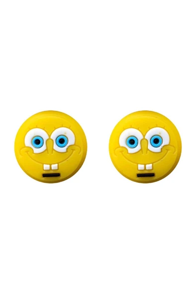 Sünger Bob  PS5/PS4/PS3/Xbox One/One X/One S/Series X/Series S 3D Analog silikon Koruyucu -2 Adet ürün görseli 1