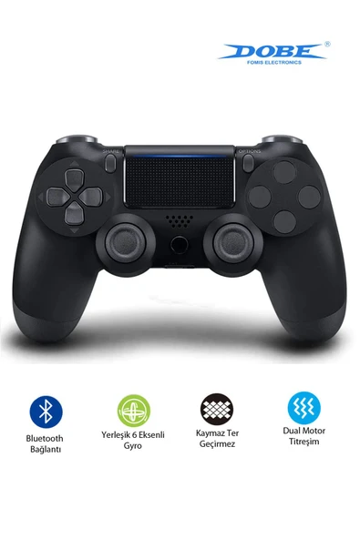 PS4-PC-Android BOX-Android-IOS Telefon Tablet Uyumlu Titreşimli Bluetooth Oyun Kolu - Resim 2