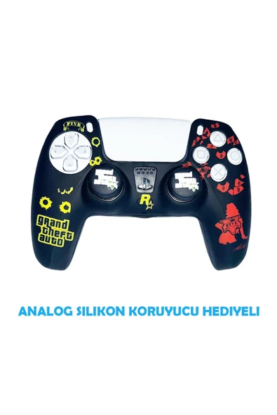 PS5 Dualsense Grand Theft Auto 5  Koruyucu Silikon Kılıf + Analog silikon Koruyucu ürün görseli 1