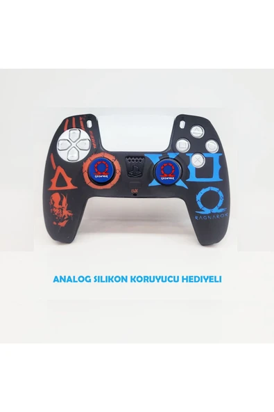 PS5 Dualsense God Of War Ragnarok  Koruyucu Silikon Kılıf + Analog silikon Koruyucu ürün görseli 1