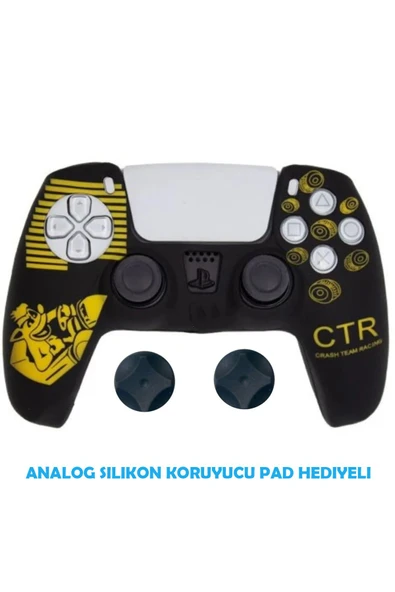 PS5 Dualsense Koruyucu Silikon Kılıf + Analog Silikon Koruyucu ürün görseli 1