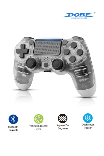 PS4-PC-Android BOX-Android-IOS Telefon Tablet Uyumlu Titreşimli Bluetooth Oyun Kolu ürün görseli 1