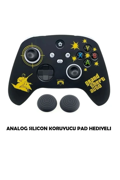 Xbox Series S/seris X 9.nesil Uyumlu Desenli Oyuncu Kolu Silikon Kılıf +Analog Silikon ürün görseli 1