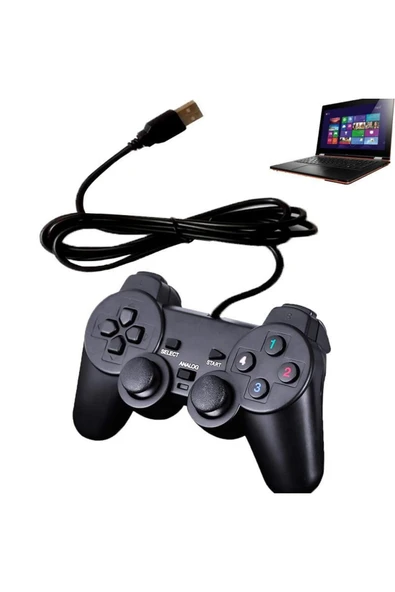 Pc Usb Kablolu Analaog Double Titreşimli Oyun Kolu ürün görseli 1
