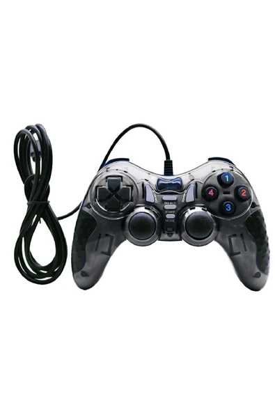 Pc Uyumlu Usb Dual Shock Titreşimli Joystick Oyun Kolu-cfl-2586 ürün görseli 1