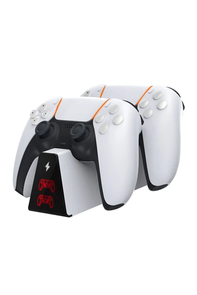 PS5 Dobe Dual Dock Gamepad Göstergeli Şarj Stand/TP5-0518B ürün görseli 1
