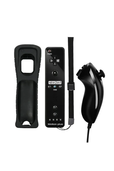 Nintendo Wii 2in1 Motion Plus Remote Kontroller + Nunchuk Kontroller Set - Resim 2