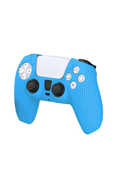 Sony Dobe Playstation 5 Uyumlu Dualsense Gamepad Slikon Koruyucu Set, Ps5 Slikon Kılıf-mavi ürün görseli 1