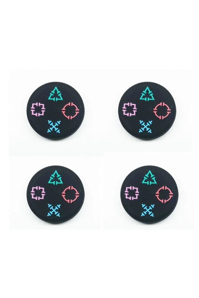 Desenli Sony Ps5/ps4/ps3 Analog Koruyucu Silikon Pad-geometri Desen ürün görseli 1