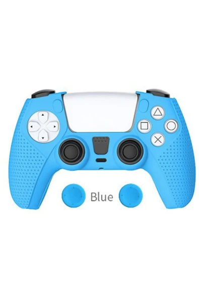 Ps5 Dualsense Mavi Silikon Kılıf + Analog Koruyucu ürün görseli 1