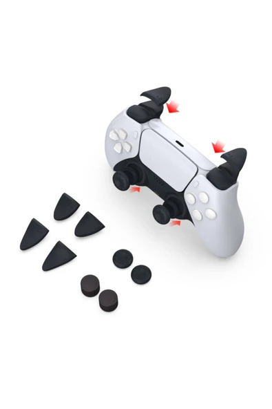 Ps5 Dualsense Controller Tetik Uzatıcı Ve Analog Yükseltici Kit ürün görseli 1