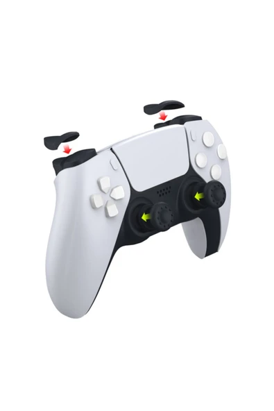 Ps5 Dualsense Controller Tetik Uzatıcı Ve Analog Yükseltici Kit - Resim 2