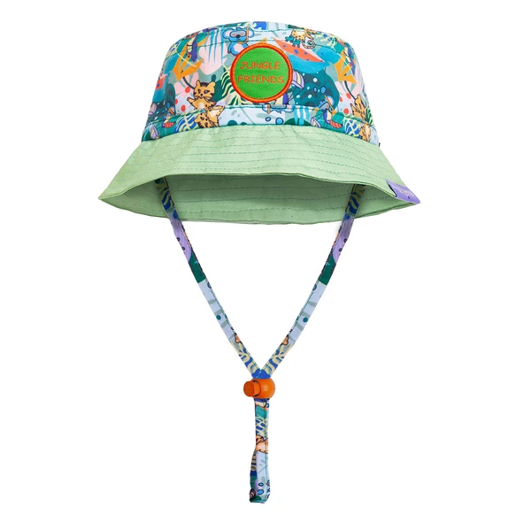 Milk&Moo Jungle Friends Ayarlanabilir Bebek Yazlık Şapkası 0-18 Ay ürün görseli 1