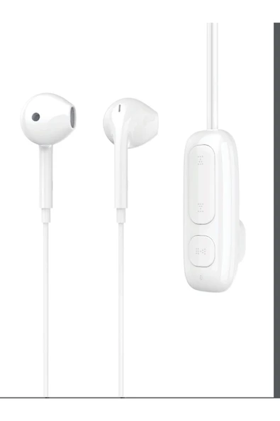BXA4 Klipsli Bluetooth 5.3 TWS Mikrofonlu Kulak içi Yaka Kulaklık Beyaz ürün görseli 1