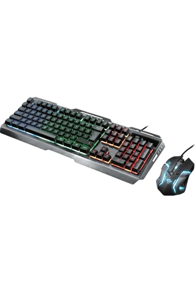 22895 Gxt845 Tural Kablolu Gaming Klavye Ve Mouse Set ürün görseli 1