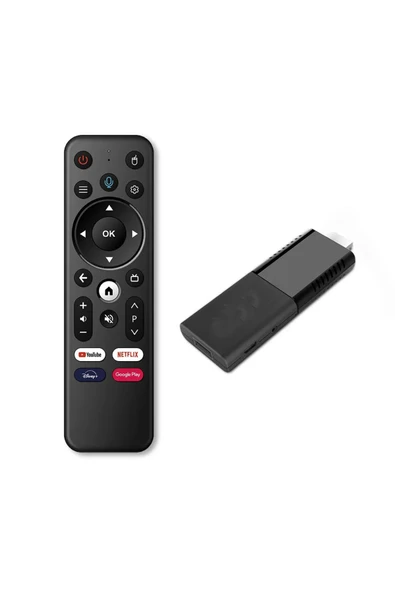 Android Fire TV 4K+ Android 12.5 IPTV  Ses kontrollü Kumanda 2GB Ram+16GB Hafıza Wi-Fi 5G Quad Core ürün görseli 1