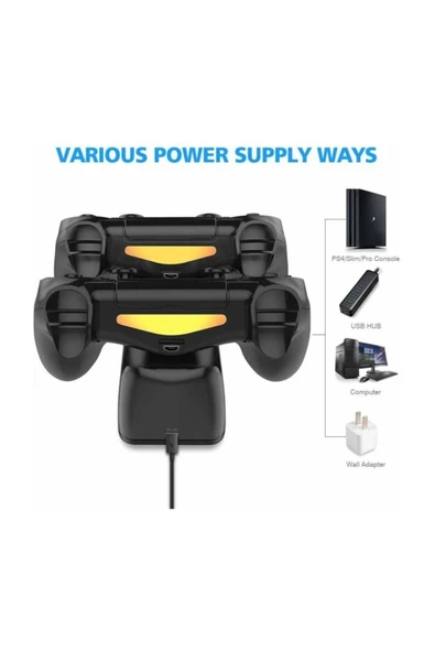 PS4 Dualshock Göstergeli Şarj İstasyonu - Resim 3