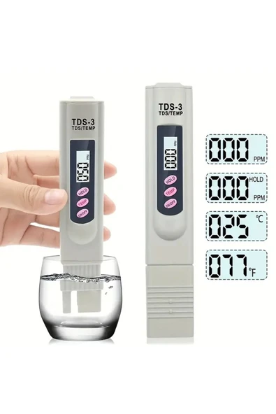 TDS-3 Su Kalite Test Ölçüm Cihazı Saflık Ölçer ürün görseli 1