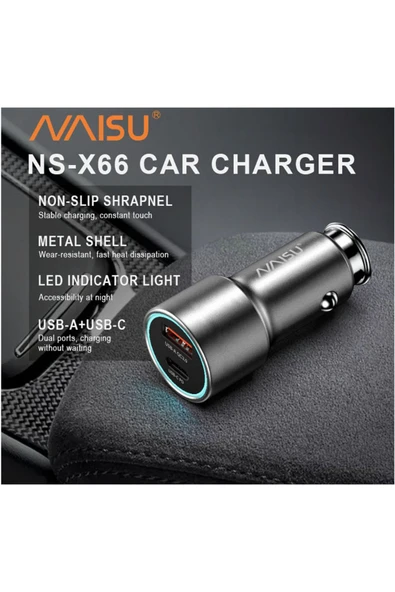 24v Usb-a Usb-c Araç Şarj Cihazı - Resim 2