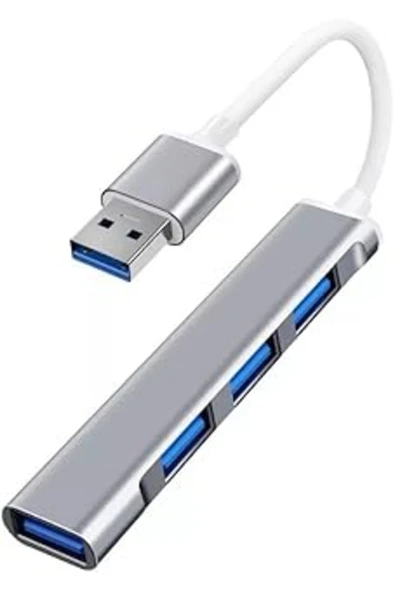 Plus Px-typ5 Ultra Slim Gri Usb Hub, 4 Port Usb 3.0 Çoklayıcı, Usb Çoklayıcı ürün görseli 1