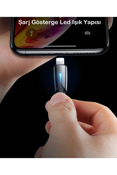 Le Apple Iphone/ipad Serisi Akıllı Şarj Ve Data Kablosu - Resim 6