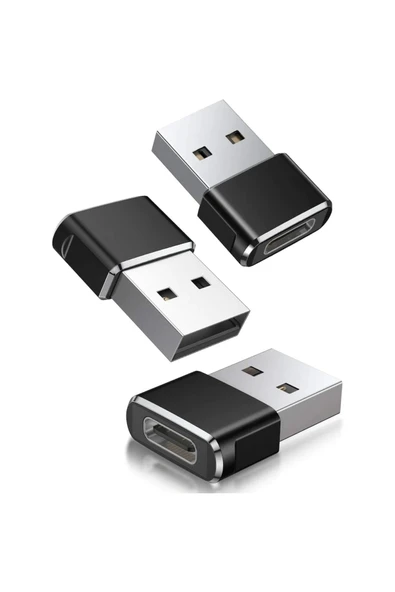 Erkek Usb To Dişi Type-c Çevirici Data Otg Adaptör Dönüştürücü ürün görseli 1