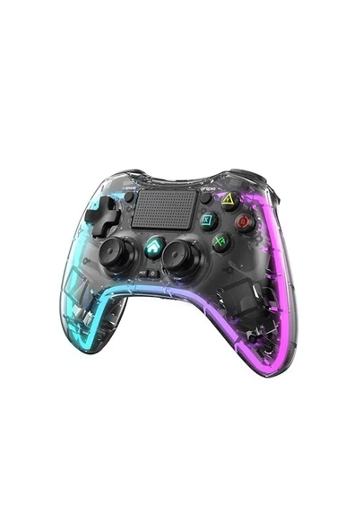Playstation 4 Rgb Led Işıklı Kablosuz Joystick Gamepad Oyun Kolu ürün görseli 1