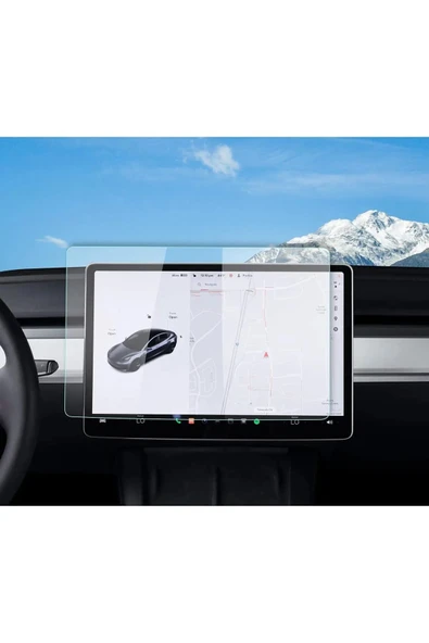 Tesla Model Y Uyumlu 15 inç Multimedya Navigasyon Nano Ekran Koruyucu ürün görseli 1