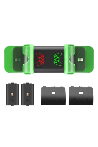 Xbs-003 Işıklı Xbox Series X Series S 1000mah Joystick Batarya Şarj Stand ürün görseli 1