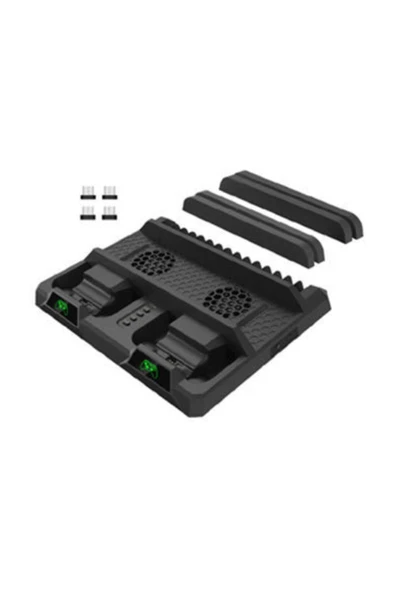 Xbox One Dik Tutma Standı Fanlı Ikli Şarjlı Göstergeli Dock Xbox One X S ürün görseli 1