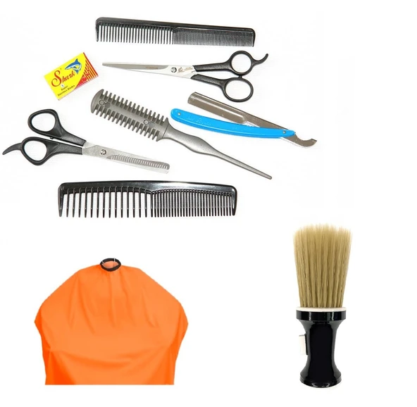 Alfa Set18 6Lı Berber Seti + Ense Fırçası + Penuar ürün görseli 1