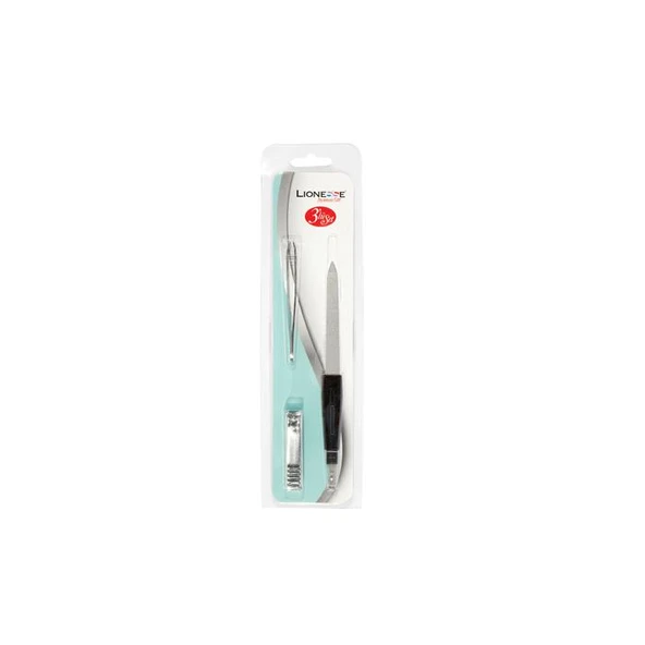 Tarko Lionesse 5112 3Lü Set (Cımbız+Törpü+Tırnak Makası) ürün görseli 1