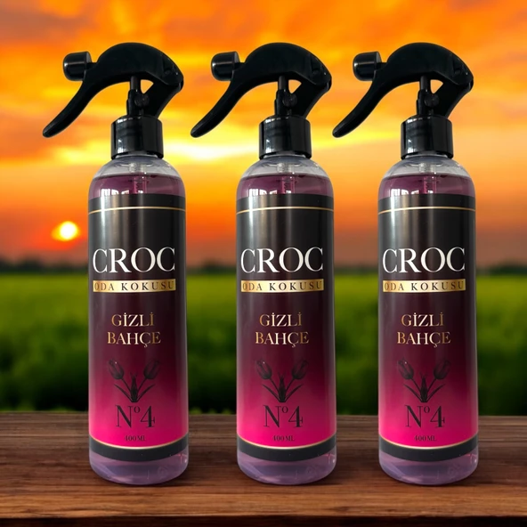 Croc Oda Kokusu No:4 Gizli Bahçe 3 x 400ml Sprey Şişe ürün görseli 1